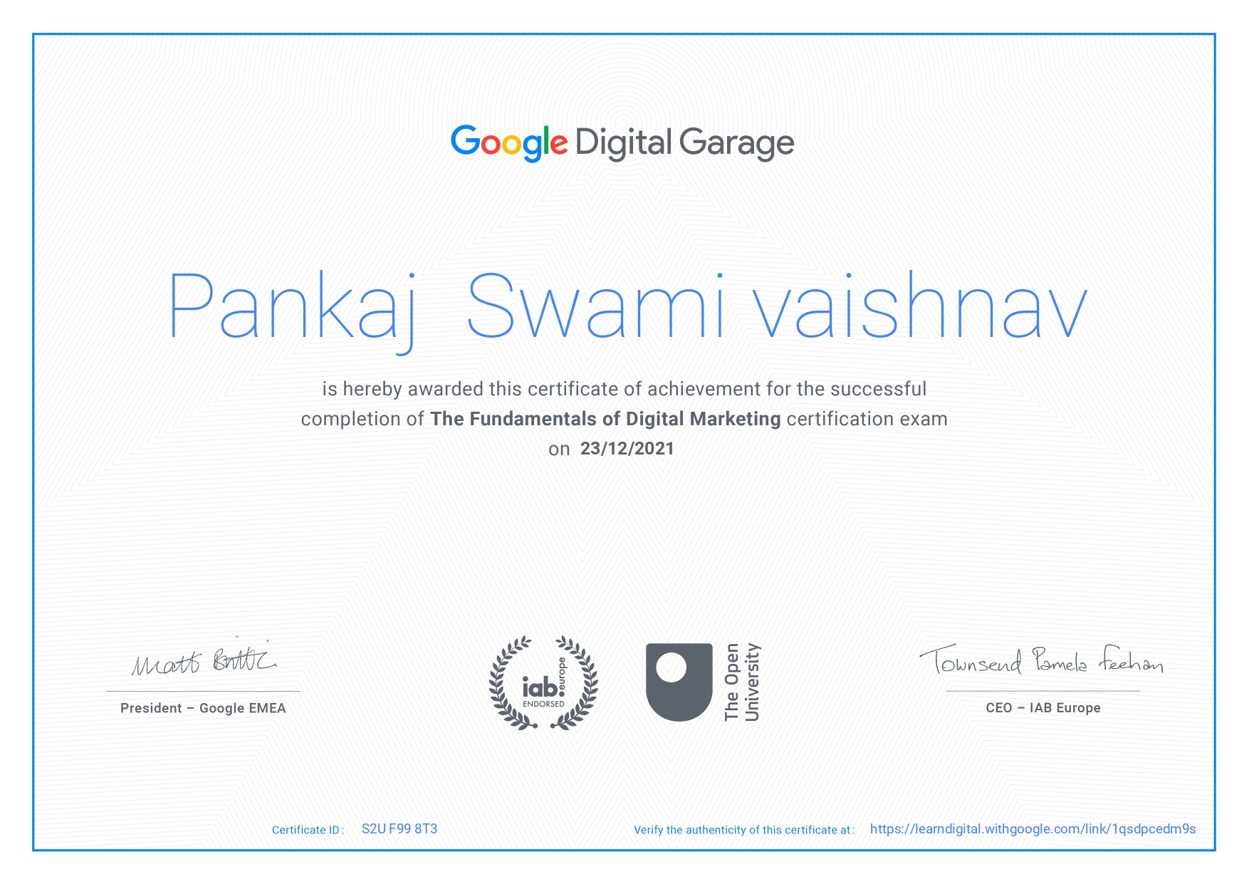  Hackathon certificate